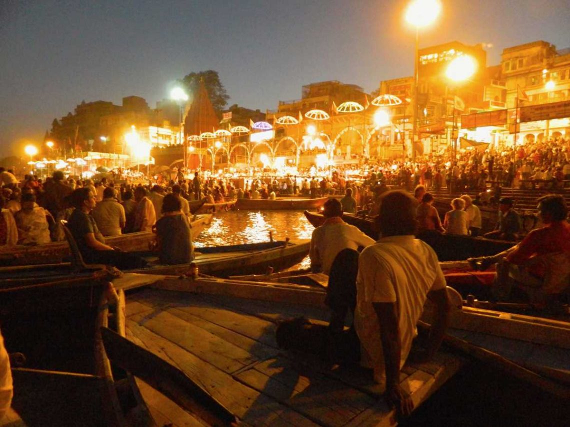 Aarti by Boat